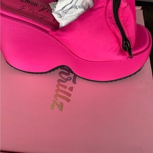Sugar Thrillz Hot Pink Platform Shoes